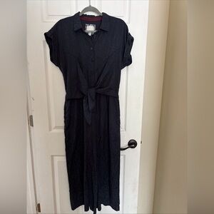 Anthropology ETT:TWA Navy Jumpsuit Size 8